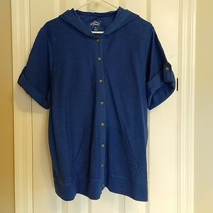 Plus Size Style & Co Hooded Jacket Top 2X
